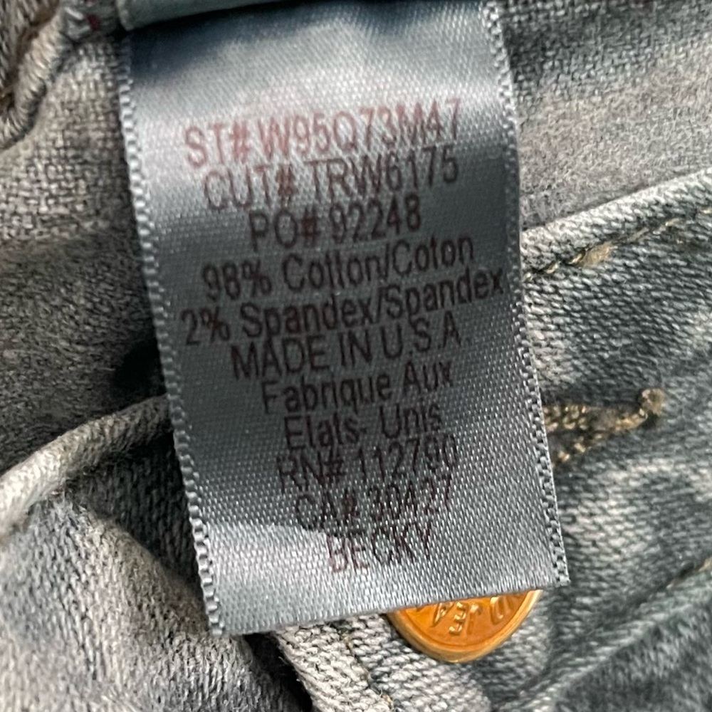 True Religion Becky Bootcut Flare Jeans Greenish Wash Size 30 Made in USA - Picture 10 of 14